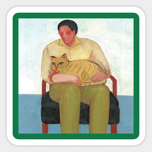 My Cat and Daddy Sticker